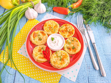 Кабачки кружочками с майонезом и сыром в духовке