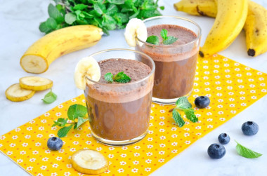 Какао с бананом