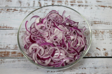 Маринованный резаный лук на зиму