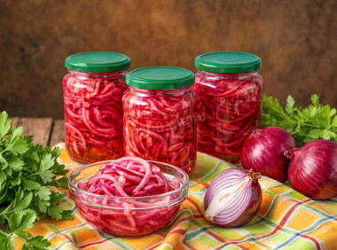 Маринованный резаный лук на зиму