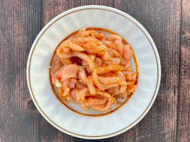 Паста из кабачков с курицей ПП