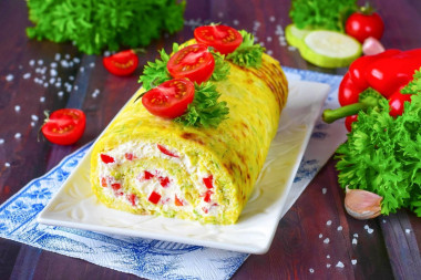 Рулет из кабачков в духовке