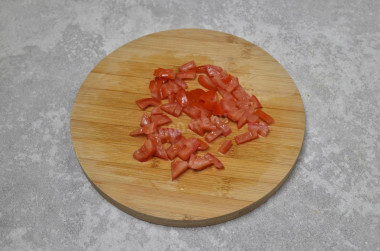 Салат с рисом и овощами