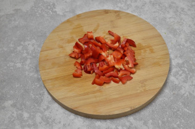 Салат с рисом и овощами