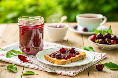 Вишневое варенье с агар агаром