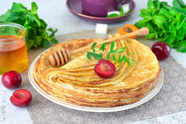 Блины 3 стакана на молоке