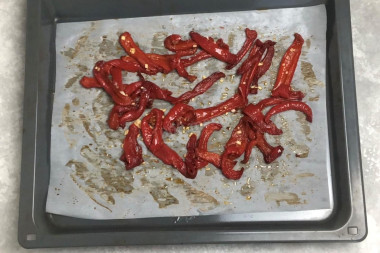 Вяленые болгарские перцы на зиму