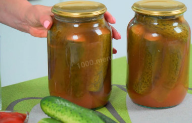 Маринованные огурцы в остром кетчупе чили на зиму