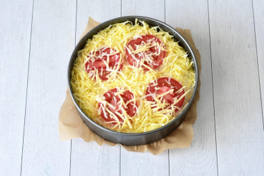 Пирог из лаваша с сыром в духовке
