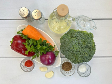 Брокколи по корейски маринованная