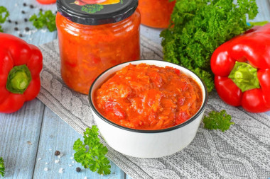 Икра из болгарского перца на зиму