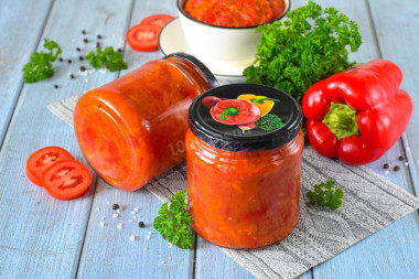 Икра из болгарского перца на зиму