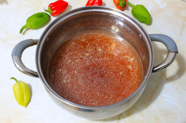 Кабачки с болгарским перцем на зиму