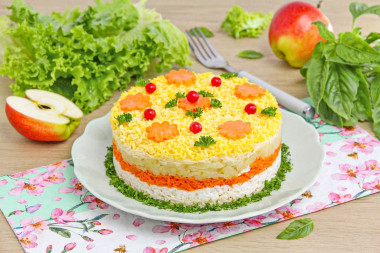 Салат яблоки морковь яйца