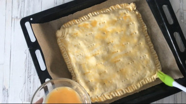 Слоеный пирог с рисом