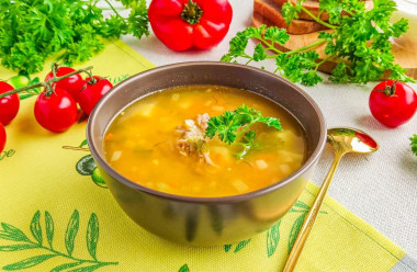 Суп гороховый классический с мясом