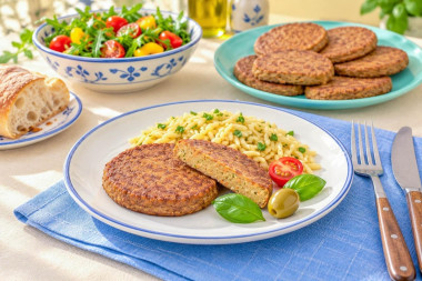 Котлеты из куриной печени на сковороде
