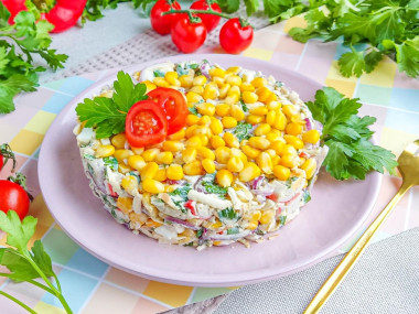 Салат яйцо копченый сыр