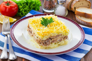 Салат Мужские грезы с говядиной