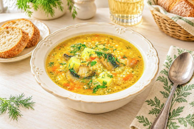 Суп из пшена с картошкой