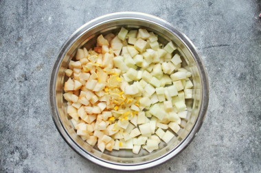 Варенье из дыни и яблок на зиму с лимоном
