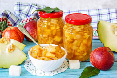Варенье из дыни и яблок на зиму с лимоном