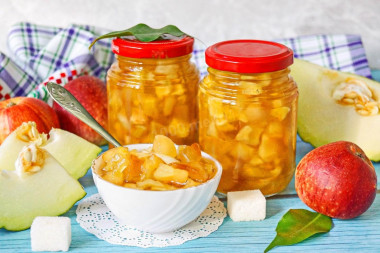 Варенье из дыни и яблок на зиму с лимоном