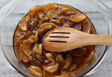 Варенье янтарное из яблок дольками