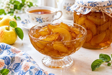Варенье янтарное из яблок дольками
