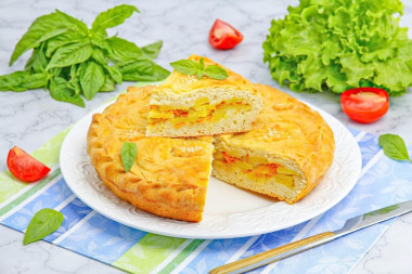 Закрытый пирог с картошкой